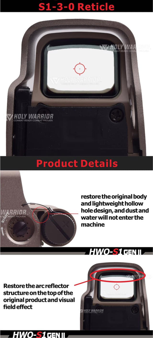 Holy Warrior HWO S1 EXPS3 Red Dot Sight