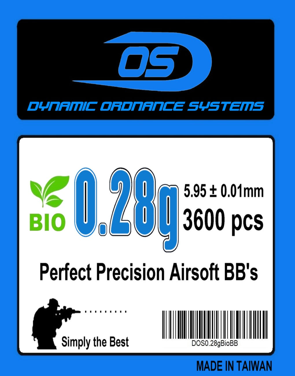 DOS 0.28g 可生物降解优质 BB(第 3570 个)