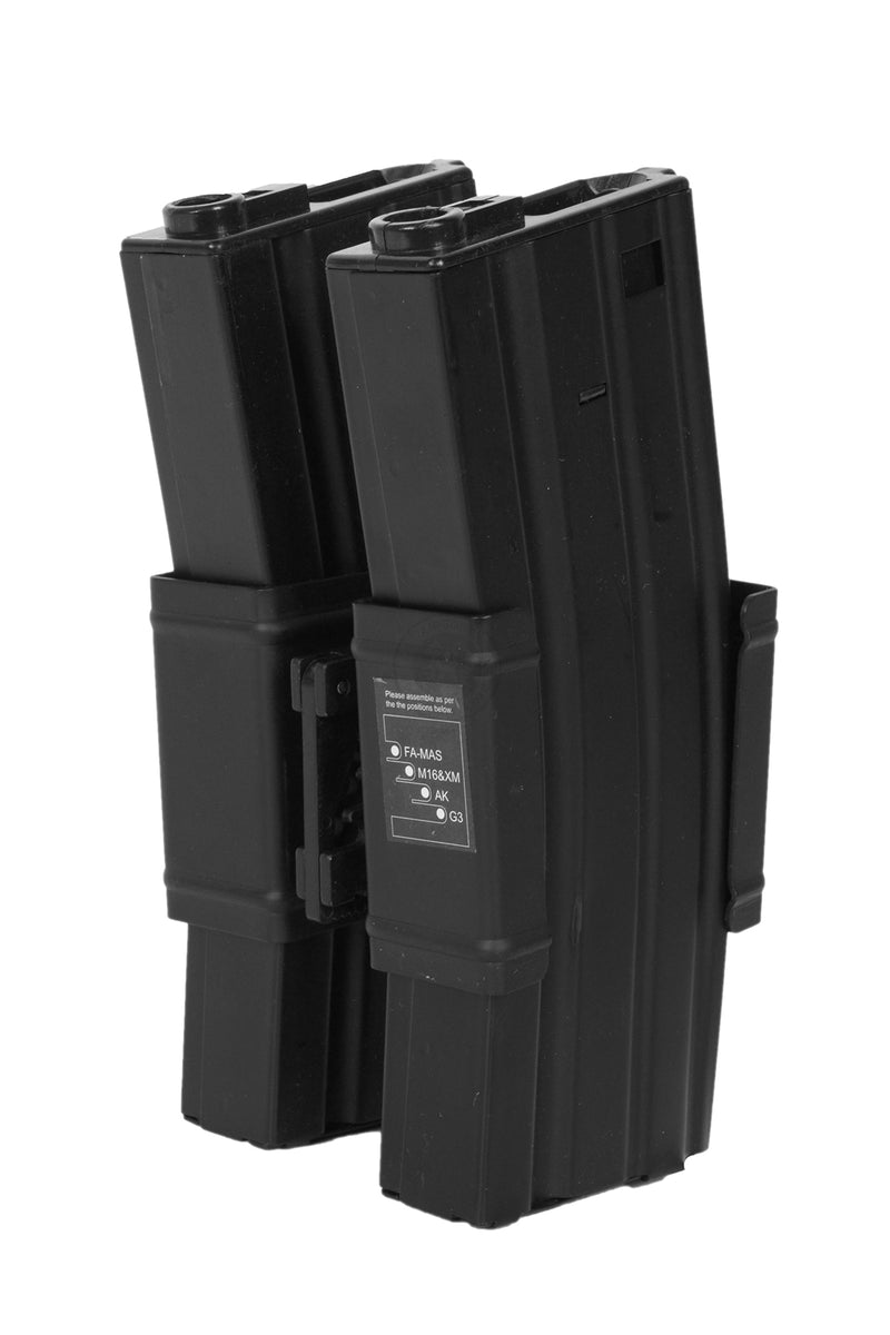 M4 / AK / AUG / G3 / FAMAS Dual Mag Clip/Clamp 007 Airsoft Ltd.