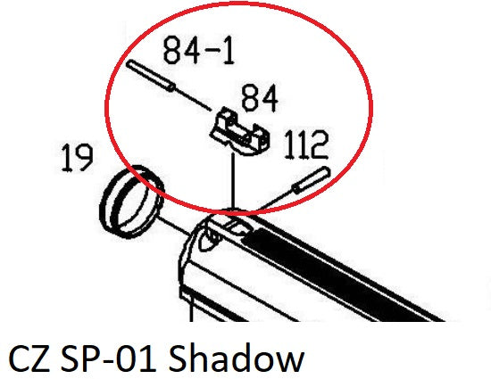 ASG (KJ) CZ SP-01 Shadow Front Sight Set