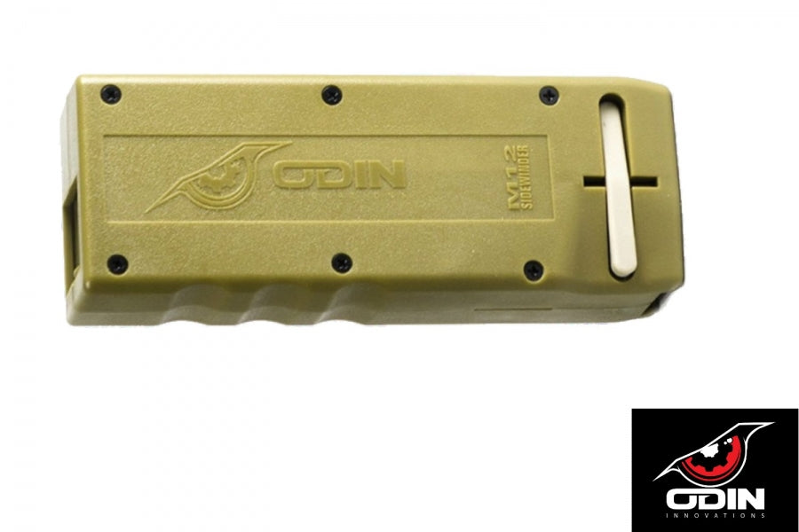 Odin Innovations M12 Sidewinder Speed loader Tan 007 Airsoft Ltd.