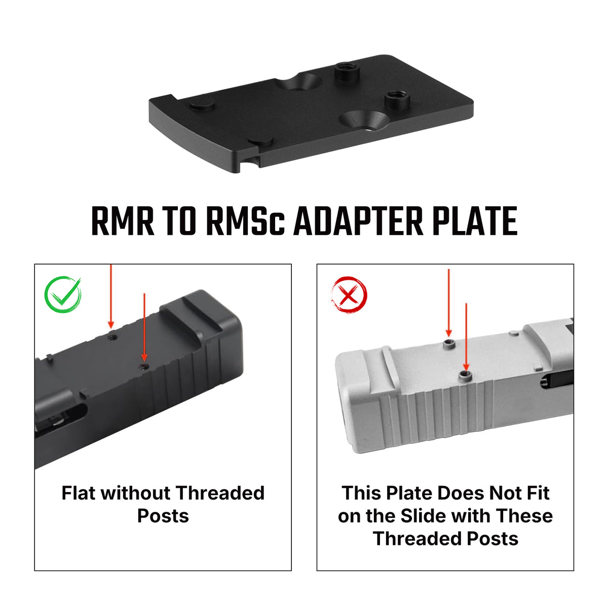 Olight Osight RMR to RMSc Adapter Plate