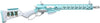 G&G LevAR 15 inch Gas Powered Lever Action Rifle Macaron Blue