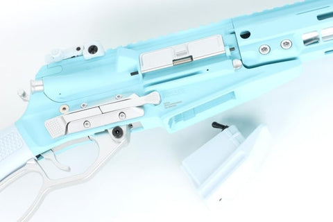G&G LevAR 15 inch Gas Powered Lever Action Rifle Macaron Blue