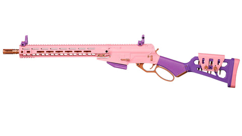 G&G LevAR 15 inch Gas Powered Lever Action Rifle Macaron Pink