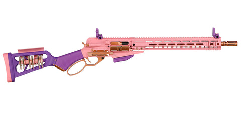 G&G LevAR 15 inch Gas Powered Lever Action Rifle Macaron Pink