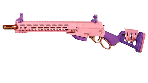 G&G LevAR 15 inch Gas Powered Lever Action Rifle Macaron Pink