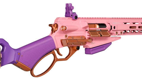 G&G LevAR 15 inch Gas Powered Lever Action Rifle Macaron Pink
