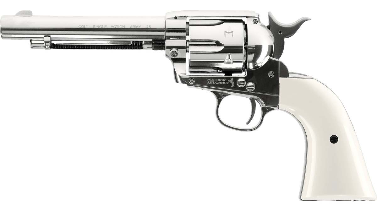 WinGun Colt SAA .45 Revolver Nickel / Pearl