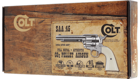WinGun Colt SAA .45 Revolver Nickel / Pearl