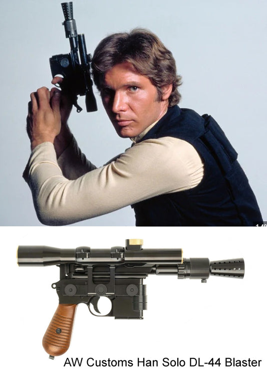 AW 定制限量版 DL-44 Han Solo Blaster 毛瑟扫帚柄 M712 全自动手枪