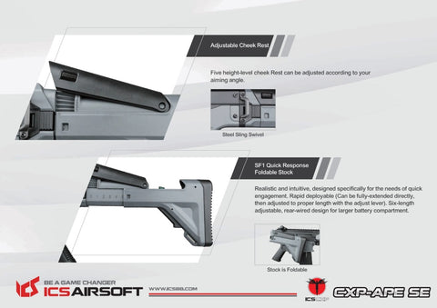 ICS CXP APE Advanced Combat Rifle SE S3 BK