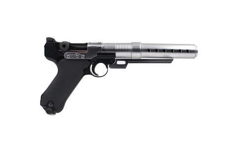 AW Custom Built Luger P08 Star War Style 6 Inch Muzzle Device GBB Airsoft Pistol