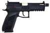 KJ Works P-09 Green Gas Airsoft Pistol (Optics Ready) - Black (Threaded Outer Barrel)