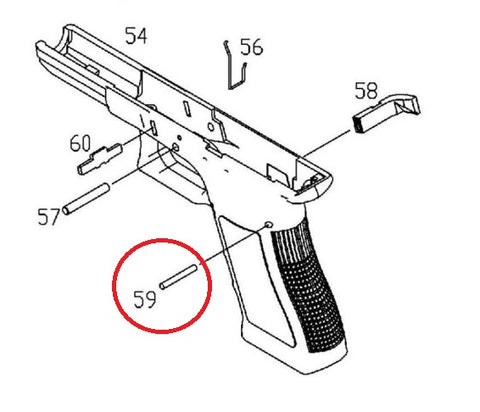 KJ G Series Hammer Housing Pin