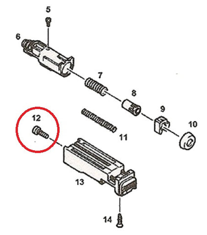 KJ G27 / G23 (KP-23) Piston Lid Screw