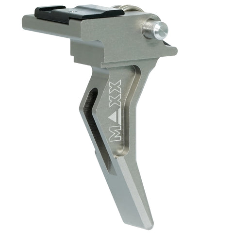MAXX CNC Aluminum Advanced Speed Trigger (Style E) Titanium for EVO-3
