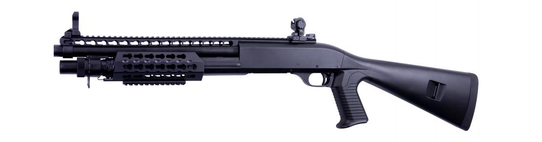 CYMA Benelli M3 Tactical Fixed Stock Tri-Shot Shotgun