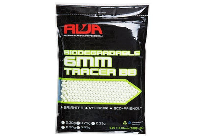 RWA 6mm Airsoft Tracer BIO BBs (0.32g, 3000 rounds)