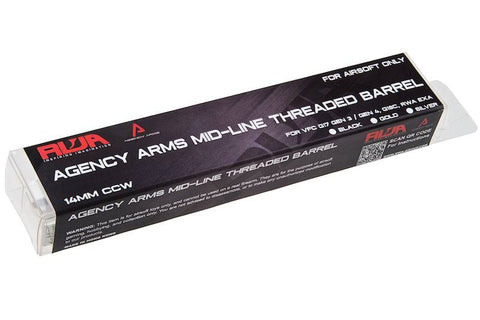 RWA Agency Arms Mid-Line Threaded Barrel for VFC Glock 17 Gen 3/4, 18C (14mm CCW)-BK