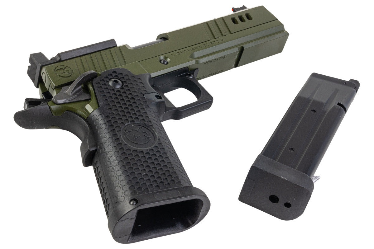 RWA Nighthawk Custom BDS9 Airsoft GBB Pistol Green