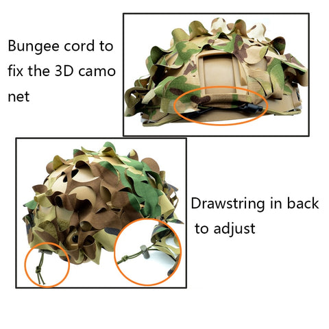 Universal Camo-Net Helmet Cover Scrim