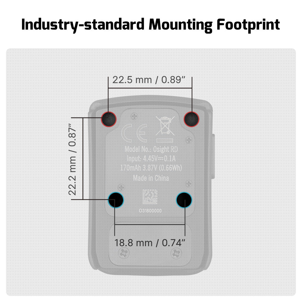 Olight Osight 3 MOA Dot Sight with Magnetic Charging Cover (Rechargeable)