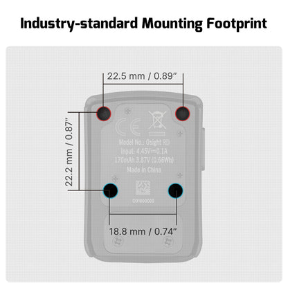 Olight Osight 3 MOA Dot Sight with Magnetic Charging Cover (Rechargeable)