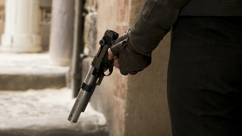 AW Custom Built Luger P08 Star War Style 6 Inch Muzzle Device GBB Airsoft Pistol