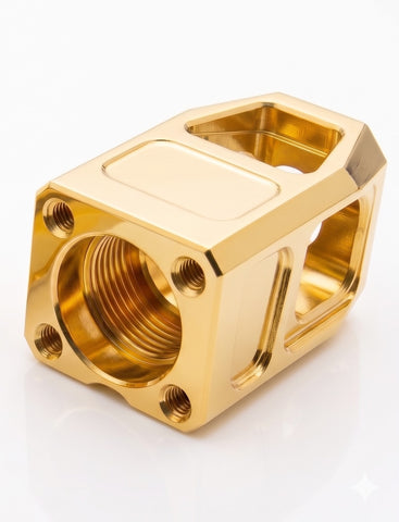 KJ KP-17 G series Aluminum Compensator (14mm-) GOLD