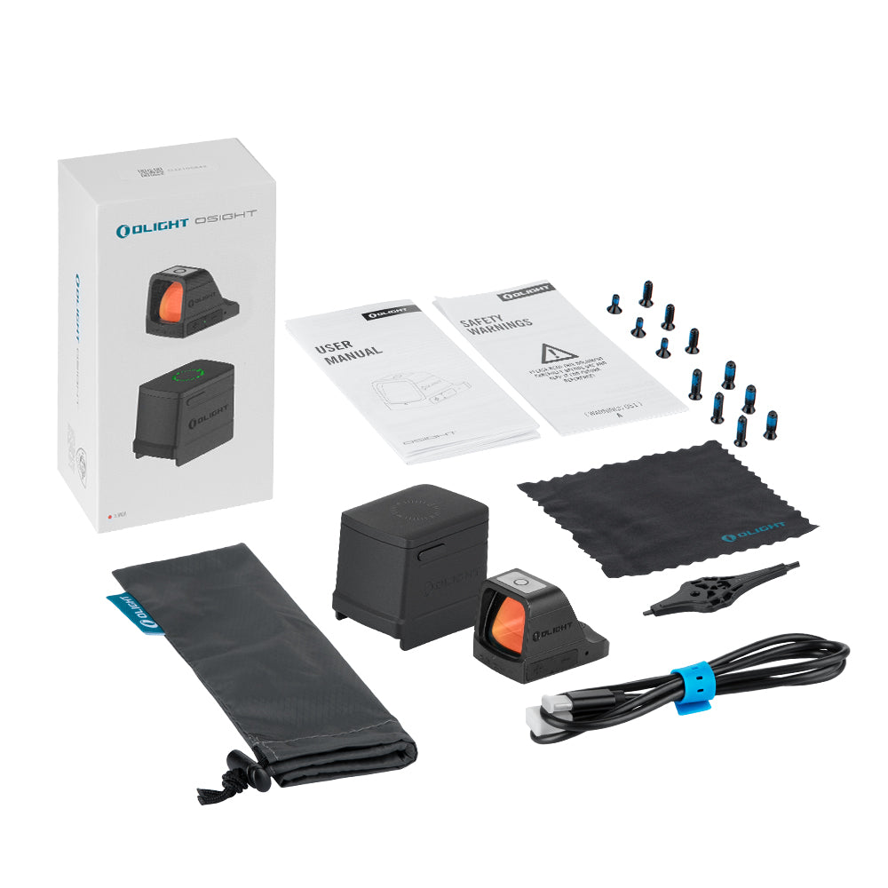 Olight Osight 3 MOA Dot Sight with Magnetic Charging Cover (Rechargeable)
