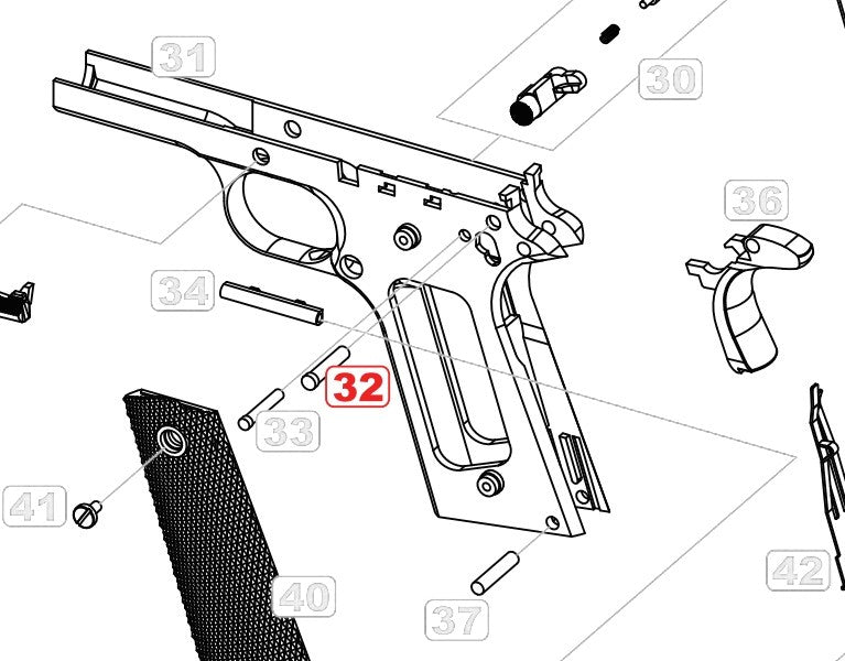 KJ M9 扳机弹簧