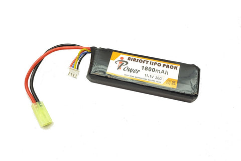 11.1V 1800mA (30C) Mini LiPO Battery