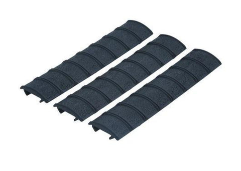 Bamboo Style Clip On Rail Covers (Black)