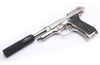 SRC M9 Silver Threaded Barrel and Power Up Suppressor Set (14mm-)