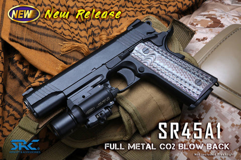 SRC SR45A1 (COLT M45A1) 黑色 CO2