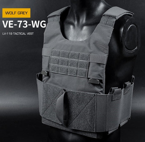 WOSport LV-119 Plate Carrier Vest – 007 Airsoft Ltd.