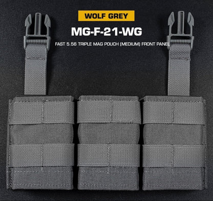WOSport FAST 5.56 三重弹匣袋前面板（中号）