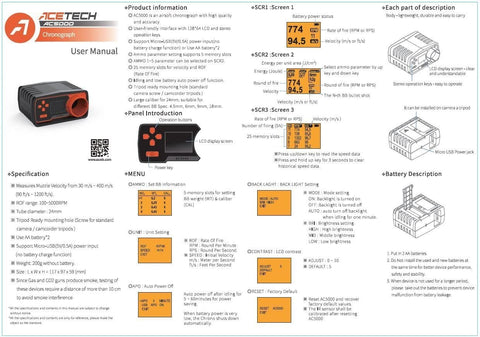 Acetech AC5000 计时码表