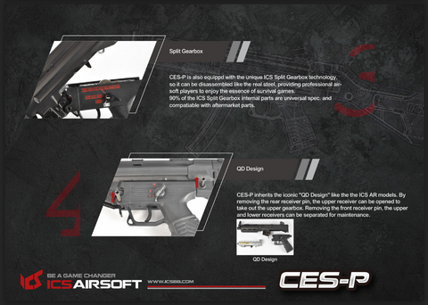 ICS CES-P A5 S3（可伸缩枪托） 