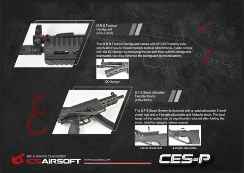 ICS CES-P A5 S3（可伸缩枪托） 