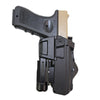 Movable Holster for Glock pistols with attachments