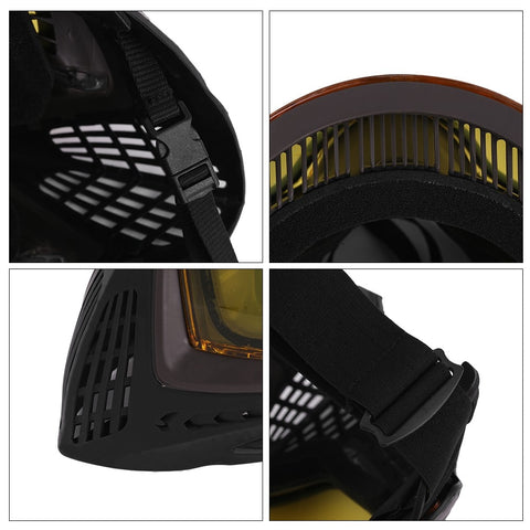 FMA F1 Full Face Mask (Yellow Lens)