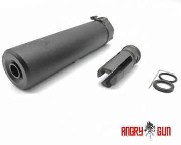 Angry Gun SOCOM 556 Suppressor with QD Flash Hider (Full Marking) Black