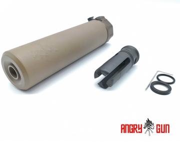 Angry Gun SOCOM 556 Suppressor with QD Flash Hider (Full Marking) DE