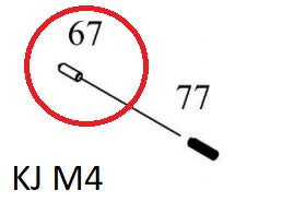 KJW M4 接收器销锁销