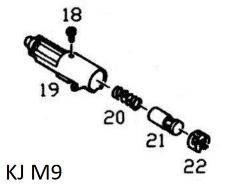 KJ M9 series Loading nozzle (muzzle) assembly