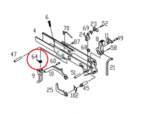 KJ / ASG P-09 Trigger Spring