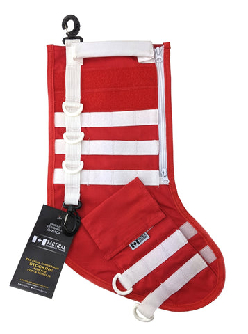 Tactical Christmas Stocking - Classic Red & White
