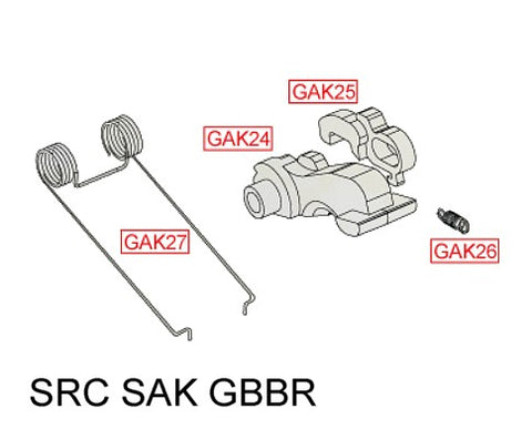 SRC GAK GBBR 锤子和门环组件